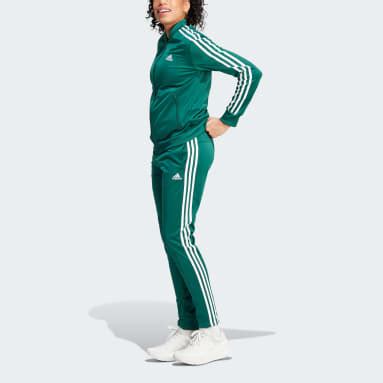 adidas young knit suit trainingsanzug für frauen grün|Grüne Trainingsanzüge .